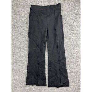 Spanx Dress Pants Womens M Black Ponte Straight Leg Pull On Stretch Workwear‎